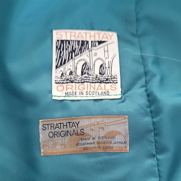 Vintage 60's/70's Strathtay Mohair-Wool Plaid Skirt - Picture 7 of 9